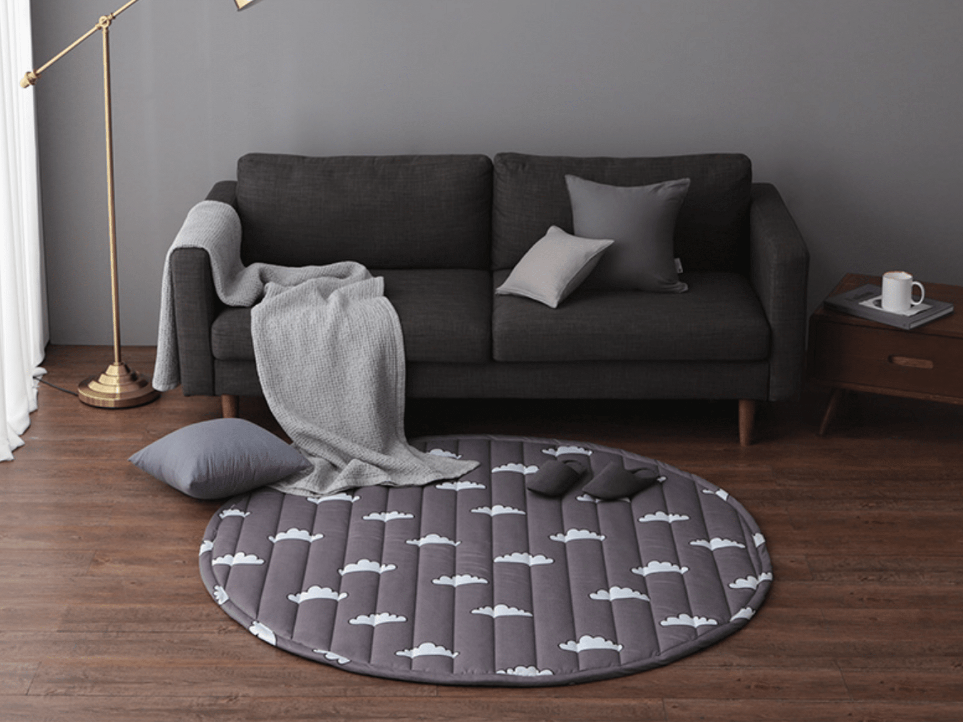 Round floor mat best sale baby
